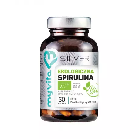 Spirulina Platensis BIO 600 mg (50 kaps) Silver MyVita