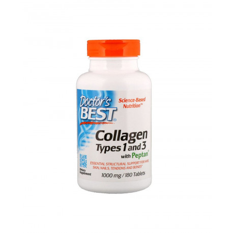 Kolagen Typu 1 & 3 Peptan 1000 mg (180 tab) Doctor's Best