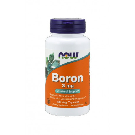 Boron 3 mg Bor (100 kaps) Zdrowe Kości Now Foods