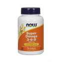 Super Omega 3-6-9 1200 mg Kwasy Tłuszczowe (90 sgels) Now Foods