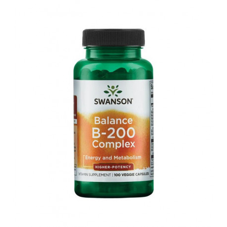 Balance B-200 (100kaps) Kompleks Witamin B Swanson