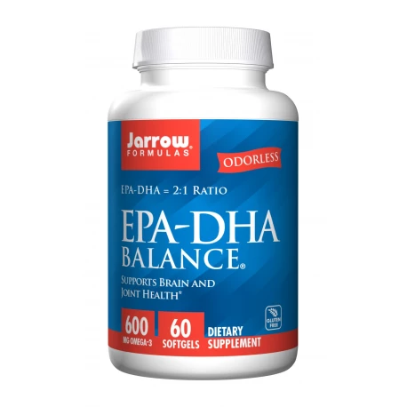 EPA DHA Balance (2:1) Kwasy Tłuszczowe Omega-3 600 mg (60 sgels) Jarrow Formulas