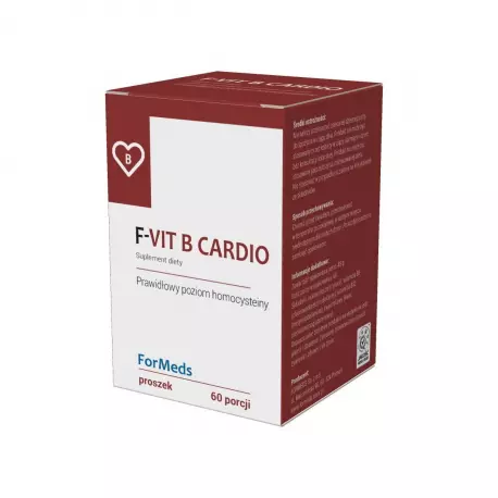 F-VIT B Cardio Witamina B12 + Witamina B6  + Kwas foliowy 48 g ForMeds