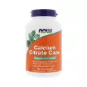 Calcium Citrate Cytrynian Wapnia + Minerały + Witamina D2 (240 kaps) Now Foods