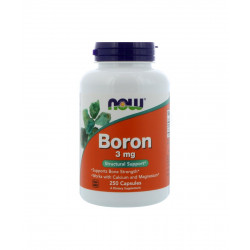 Boron 3 mg Bor (250 kaps) Zdrowe Kości Now Foods