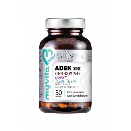Witaminy ADEK Forte Kompleks Witamin (30 softgels) Silver MyVita