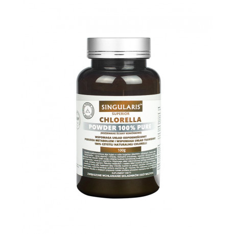 Chlorella Superior 100% Czysty Proszek 100g Singularis