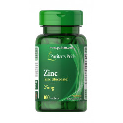 Cynk 25mg (100 tab) Glukonian Cynku Puritan's Pride
