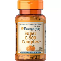 Witamina C-500 mg Bioflawonoidy Cytrusowe + Dzika Róża (100tab) Puritan's Pride