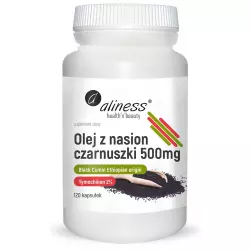 Olej z Czarnuszki 500 mg (120 kaps) 2% Tymochinon Aliness