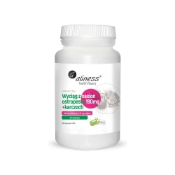 Ostropest Plamisty 190 mg + Karczoch Sylimaryna Sylibina Cynaryna (100 kaps) Aliness