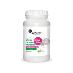 Wyciąg z Nasion Ostropestu 190 mg + Karczoch (100 kaps) Sylimaryna Sylibina Cynaryna Aliness
