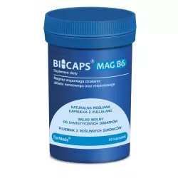 BICAPS Mag B6 Cytrynian Magnezu Witamina B6 P-5-P (60 kaps) ForMeds