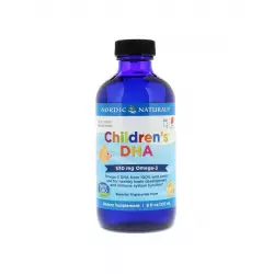 Children's DHA 530 mg Kwasy Omega-3 dla Dzieci Truskawka 237 ml Nordic Naturals