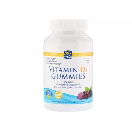 Vitamin D3 Gummies 1000 IU Witamina D3 (120 żelków) Nordic Naturals