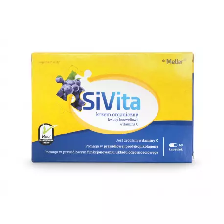 SiVita Krzem Organiczny Witamina C Kwasy Bosweliowe (60 kaps) Dr Meller