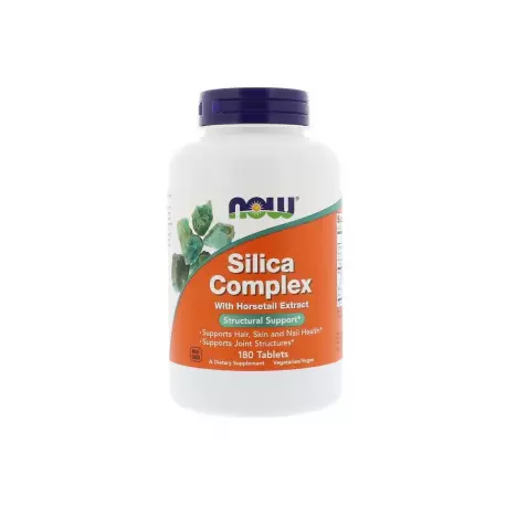 Silica Complex (180 tab) Krzem Bor Mangan Bentonit Now Foods