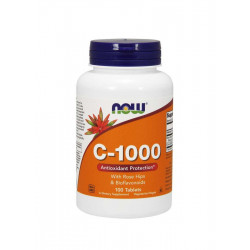Witamina C-1000 + Bioflawonoidy Cytrusowe + Dzika Róża (100 tab) Now Foods