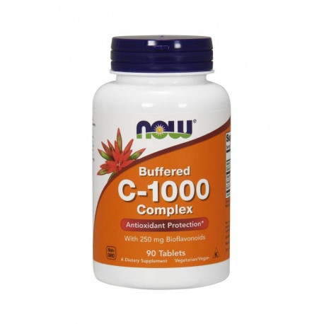Witamina C-1000 Complex Buforowana + Bioflawonoidy + Rutyna + Acerola (90 tab) Now Foods