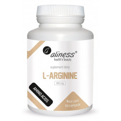 L-Arginine L-Arginina Aminokwasy 800 mg (100 kaps) Aliness