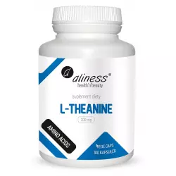 L-Theanine L-teanina 200 mg (100 kaps) Aminokwasy Aliness