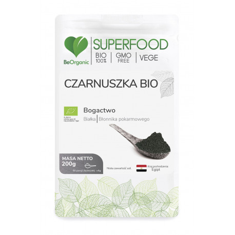 Czarnuszka Bio SuperFood Proszek 200 g BeOrganic
