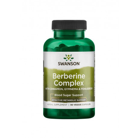 Berberine Complex Berberyna Kompleks 600 mg (90 kaps) Swanson