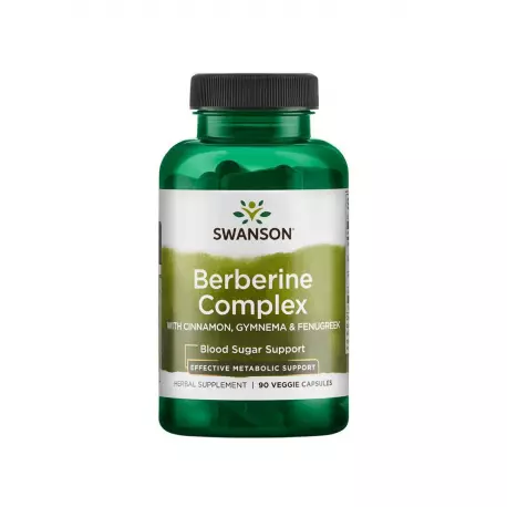 Berberyna Kompleks Berberine Complex 150 mg (90 kaps) Swanson