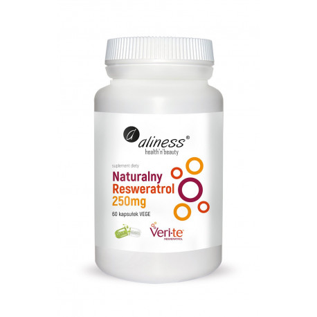 Naturalny Resveratrol Veri-Te 250 mg Resweratrol (60 kaps) Aliness