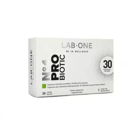 Nr 1 ProBiotic 30 mld 10 Szczepów Probiotyki (30 kaps) Lab One