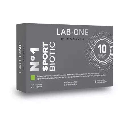 Nr 1 SportBiotic 10 mld Probiotyk Dla Sportowców (30 kaps) Lab One