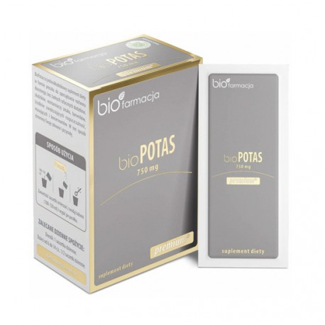 Organiczny Bio Potas 750 mg (30 saszetek) Biofarmacja