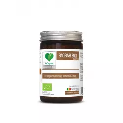 Baobab BIO 500 mg Ekologiczny Mielony Owoc (100 tab) BeOrganic