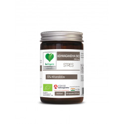 Ashwagandha BIO 200 mg (50 kaps) Stres BeOrganic
