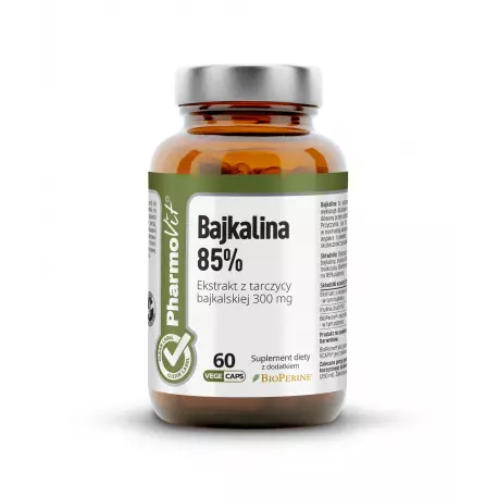 Bajkalina 85% Tarczyca Bajkalska Ekstrakt 300 mg (60 kaps) CLEAN Pharmovit