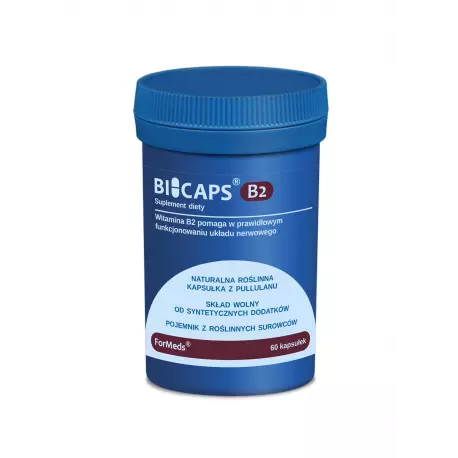 BICAPS Witamina B2 Ryboflawina 40 mg + Inulina (60 kaps) ForMeds