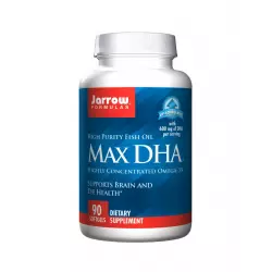 MAX DHA Kwasy Tłuszczowe Omega-3 DHA 600 mg (90 sgels) Jarrow Formulas
