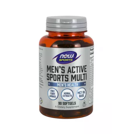 Men\'s Active Sports Multi (90 sg) Zestaw Witamin i Minerałów dla Aktywnych Mężczyzn Now Foods
