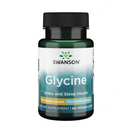 AjiPure Glycine Glicyna 500 mg (60 kaps) Swanson