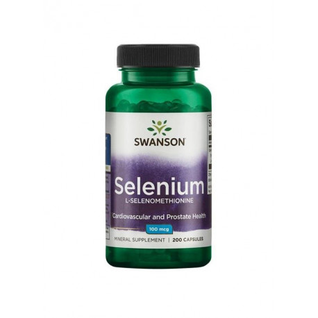 Selen 100 mcg (200 kaps) Selenometionina Swanson