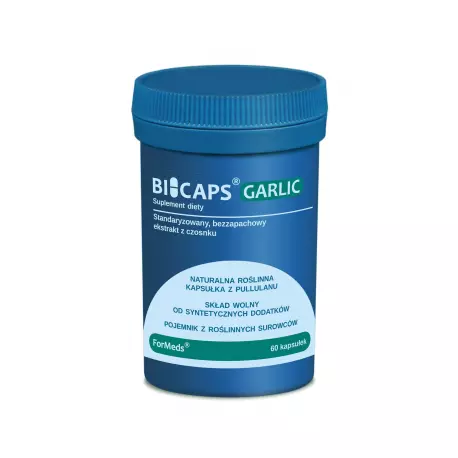 BICAPS Garlic Czosnek Bezzapachowy Ekstrakt 100 mg (60 kaps) ForMeds
