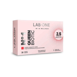 Nr 1 QueenBiotic 2,5 mld Probiotyk dla Kobiet Saccharomyces cerevisiae (30 kaps) Lab One