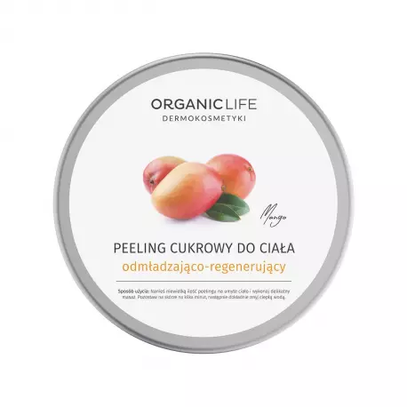 Peeling Cukrowy do Ciała 150 g Odmładzająco-Regenerujący Mango Organic Life