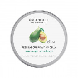 Peeling Cukrowy do Ciała 150 g Nawilżająco-Stymulujący Awokado Organic Life