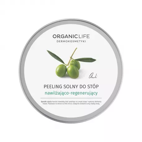 Peeling Solny do Stóp 150 g Nawilżająco-Regenerujący Oliwki Organic Life
