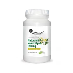 Kwercetyna 250 mg Perełkowiec Japoński Naturalna (100 kaps) Alergia Aliness