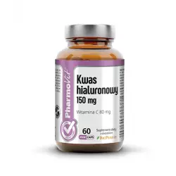 Kwas Hialuronowy 150 mg + Witamina C (60 kaps) CLEAN Pharmovit