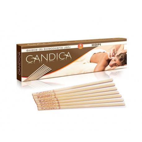 Świece do Świecowania Uszu Hopi Candica (5 par) Aura Herbals