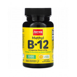 Witamina B-12 Methyl 1000 mcg (100 tab do ssania) Metylokobalamina Jarrow Formulas