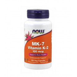 Witamina K2 MK-7 MenaQ7 100 µg (120 kaps) Now Foods